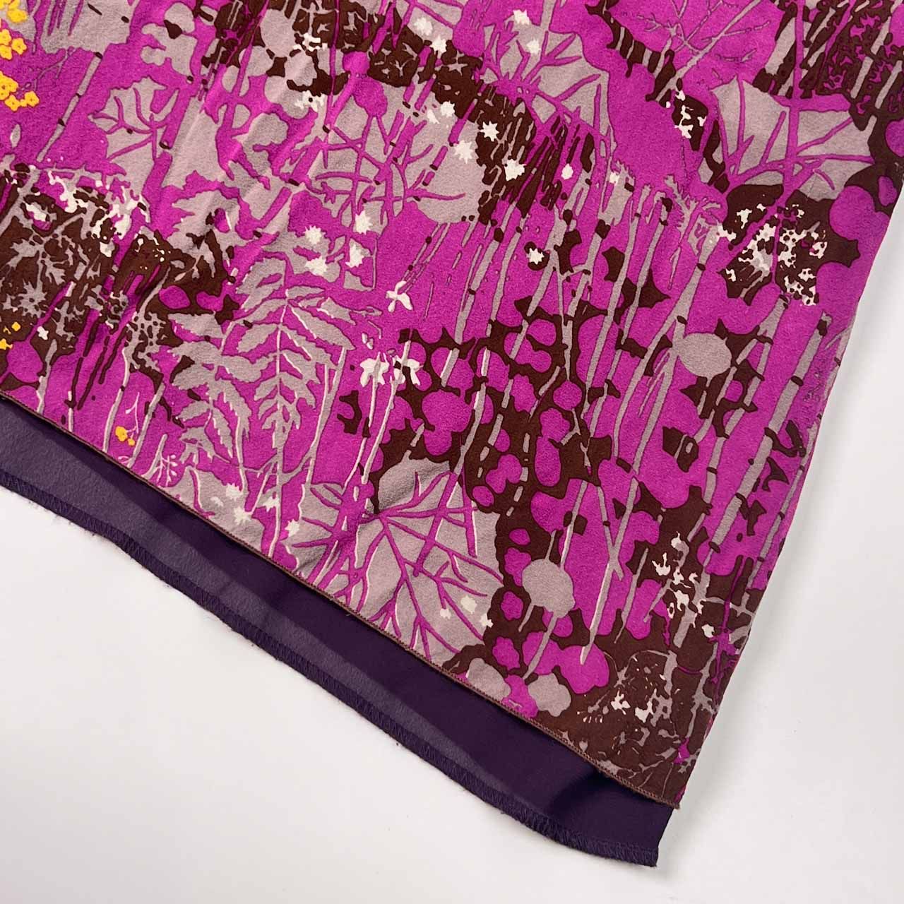 USA製 シルク100% ANNA SUI アナスイ 花柄 ノースリーブ