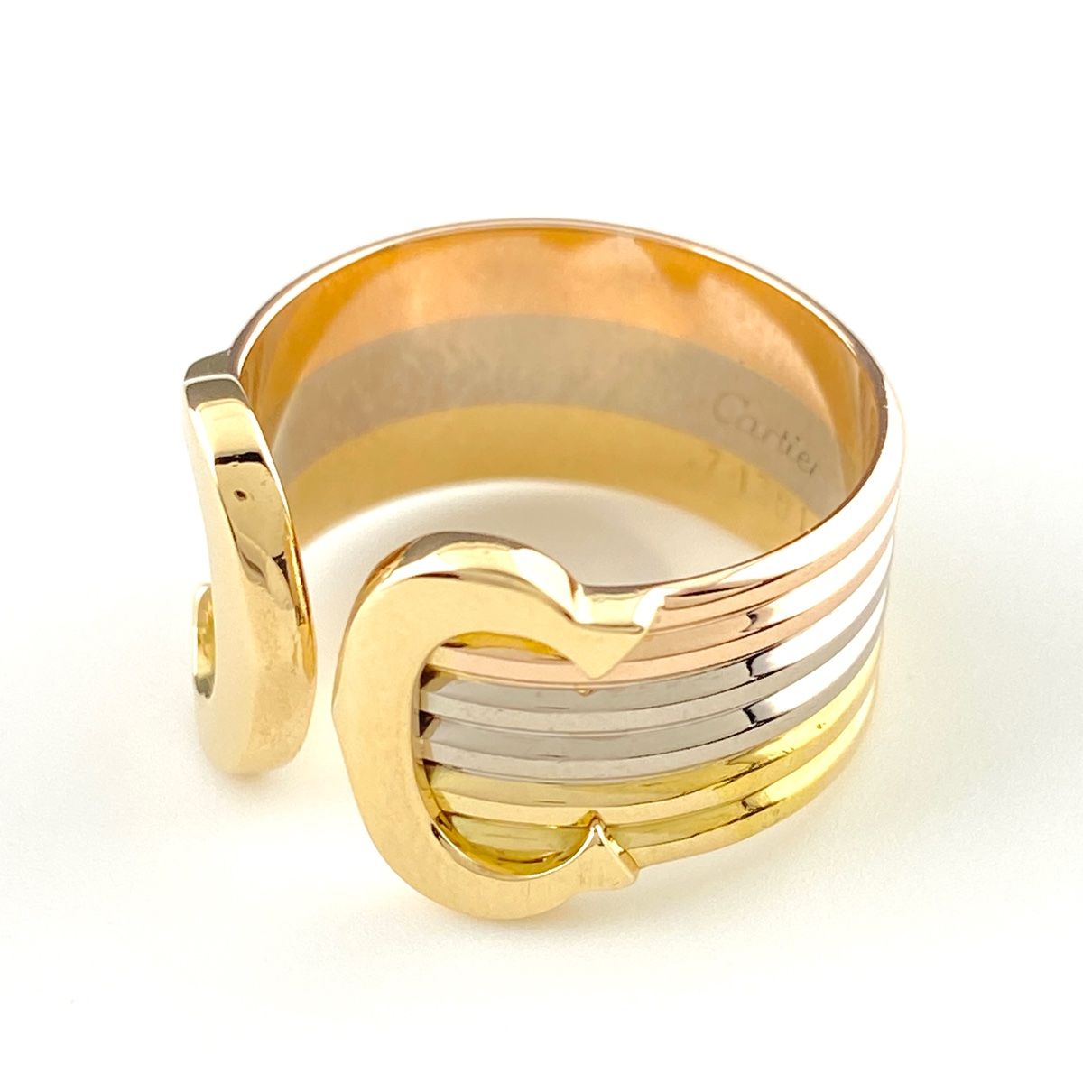 カルティエ CARTIER C2 リング YG イエローゴールド PG ピンク
