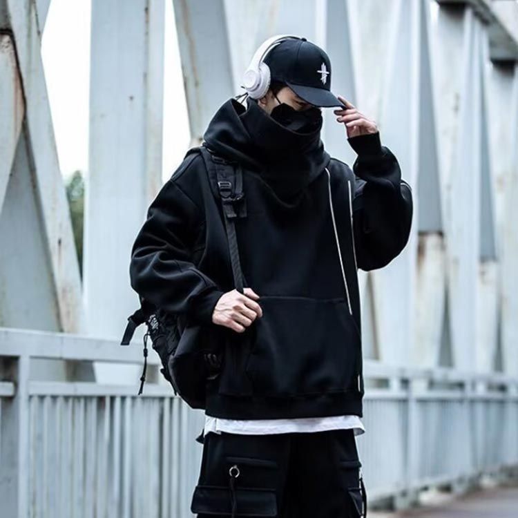 未使用‼️ ボリュームパーカー Champion HOODED オーバーサイズ プルオーバーパーカー MONO