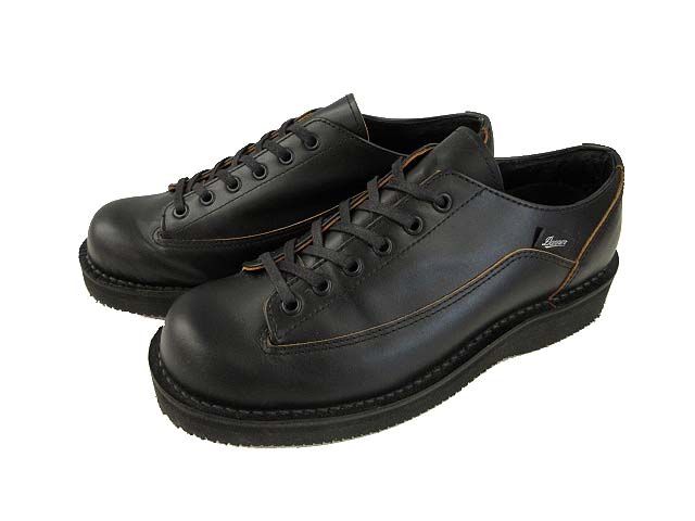 ダナー DANNER ブルラン ロー BULLRUN LOW オックスフォード ブーツ US8 レザー 黒 ブラック D-210500