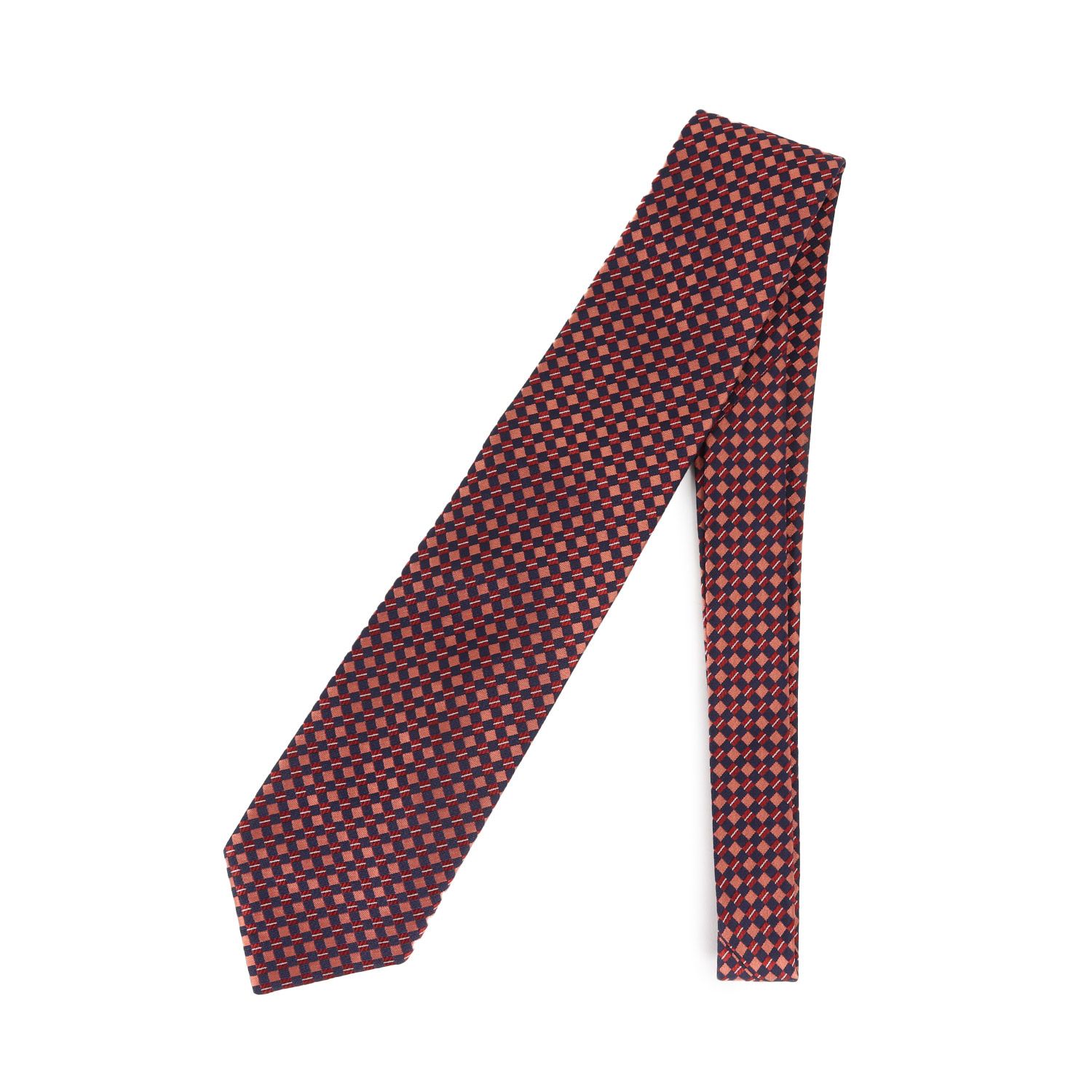美品 Paul Smith ポールスミス ジャガード チェック シルク ネクタイ 