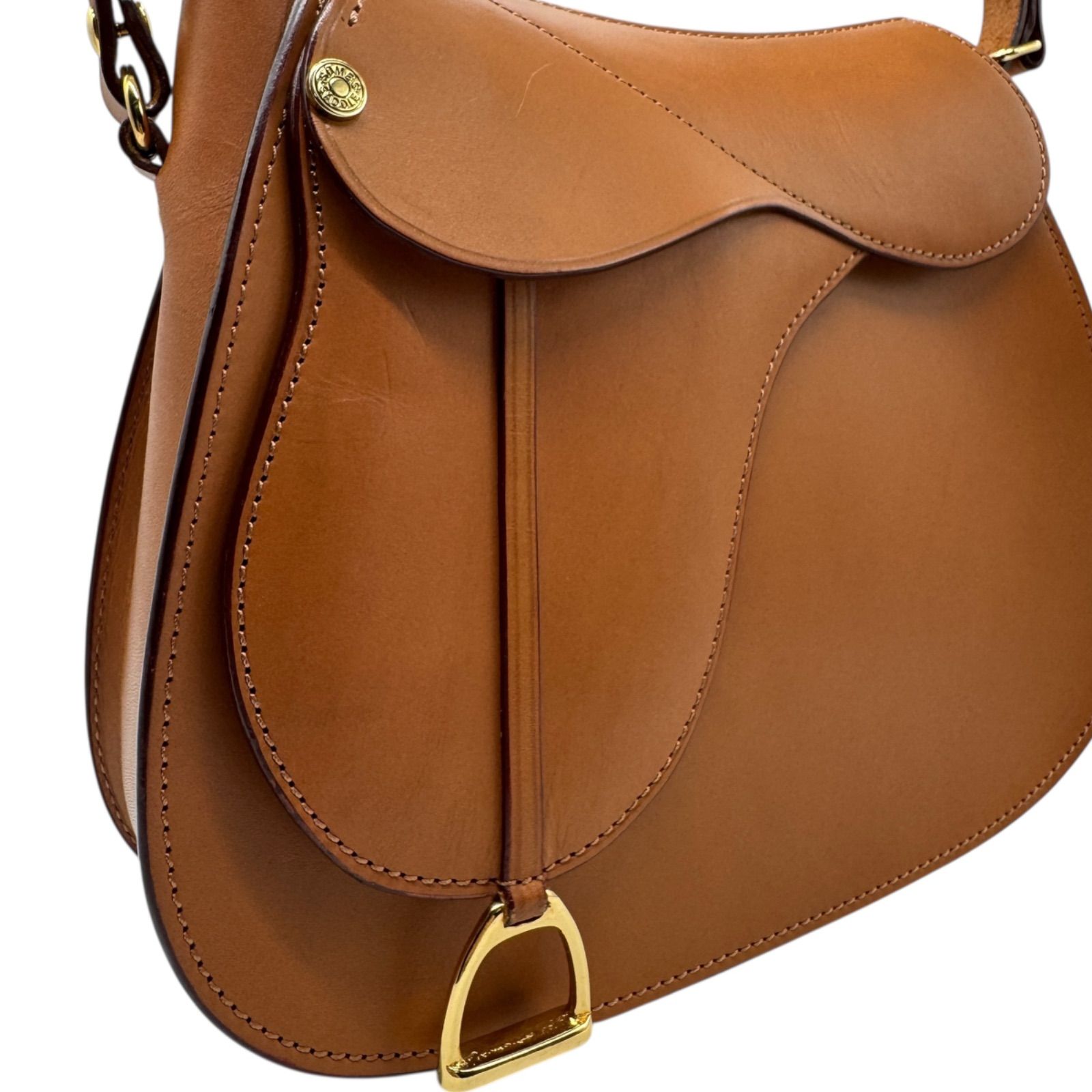 美品 SOMES SADDLE ソメス サドル レザー 本革 ショルダーバッグ 金具 
