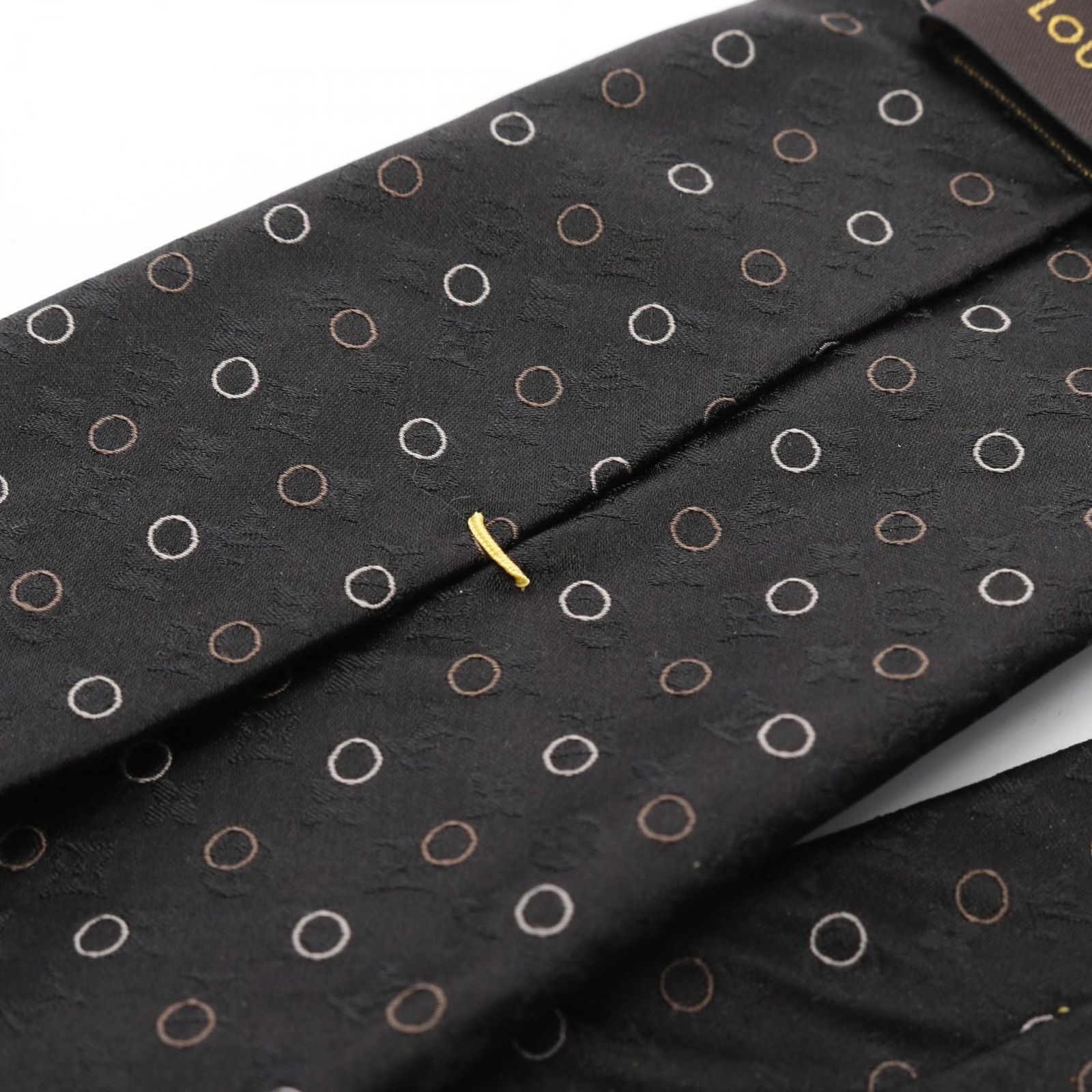 ルイ・ヴィトン LOUIS VUITTON ネクタイ モノグラム ドット ブラック