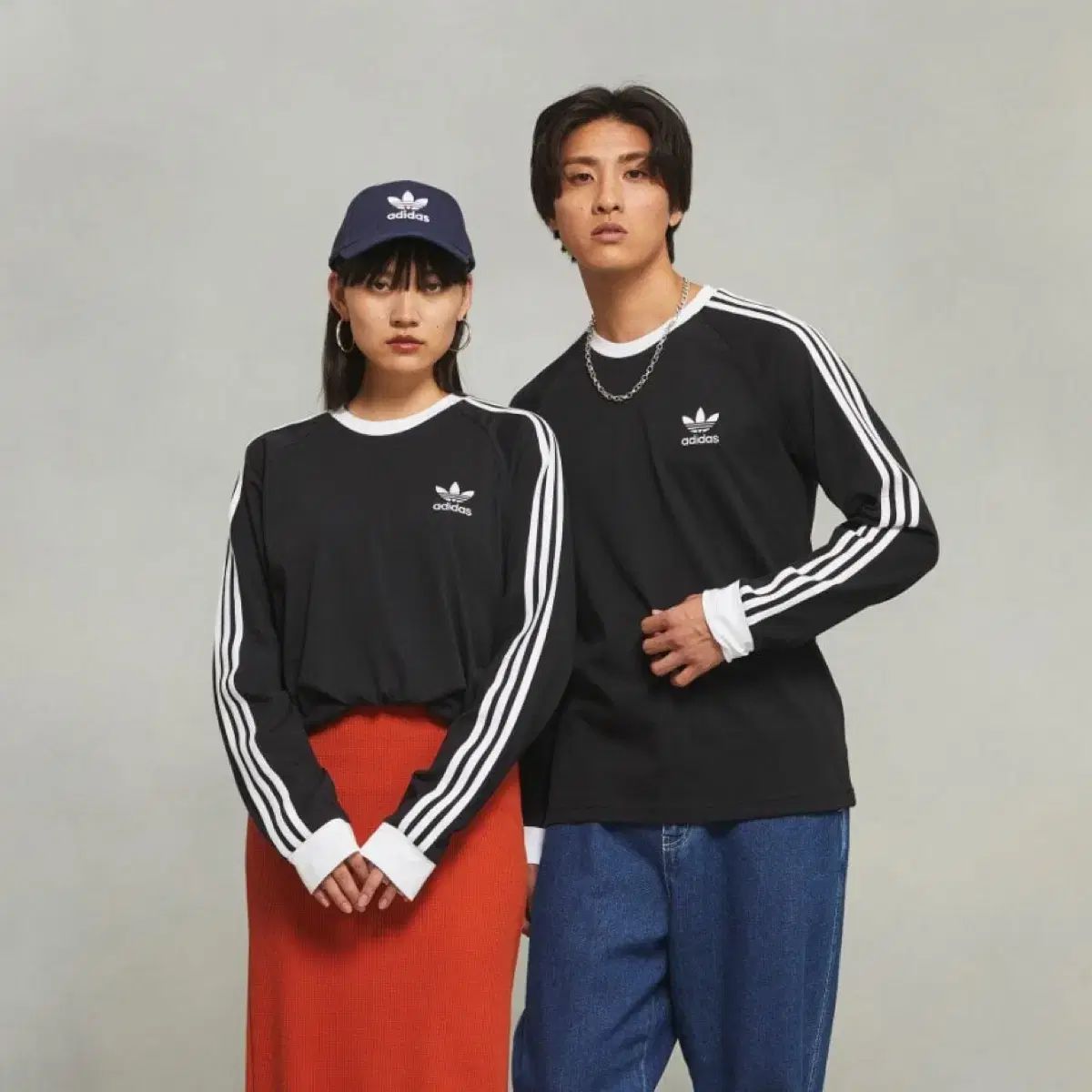 adidas アディダス 長袖Tシャツ オリジナル アディ クラシック 3S トレフォイル 3本線 Tシャツ