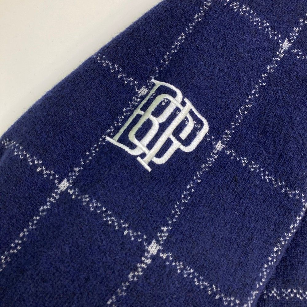 サイズ：XL BEAMS GOLF ビームスゴルフ  ウール混 裏地付ジャケット 格子柄 ネイビー系 [240101475660] ゴルフウェア メンズ ストスト サイズ：XL BEAMS GOLF ビームスゴルフ ウール混 裏地付