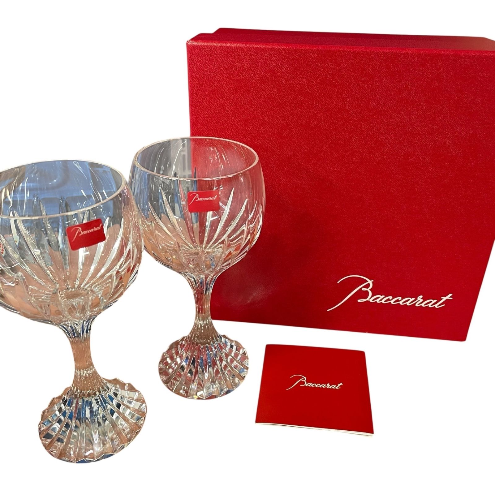 Baccarat バカラ マッセナグラス 2脚 クリスタルガラス アルコール ブランド ぺア き ワイングラス コレクション お酒