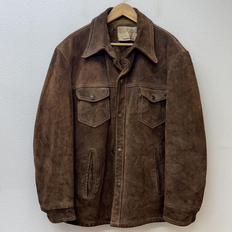 schott ショット ジャケット、上着 レザージャケット RANCHER タグ ビンテージ 裏ボア スエードレザー