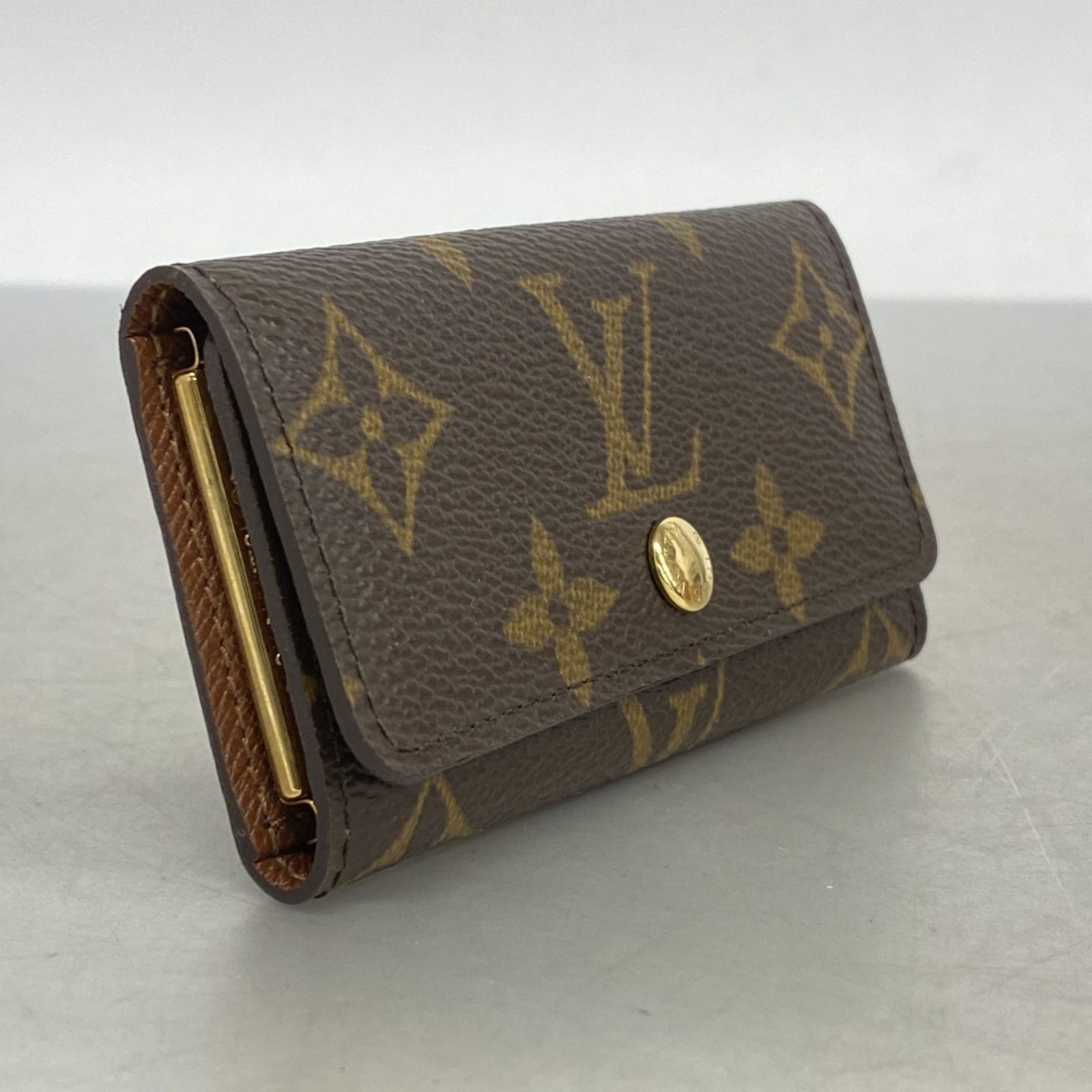 ルイ ヴィトン Louis Vuitton ルイ ヴィトン キーケース モノグラム ミュルティクレ4 ブラウンメンズ レディース