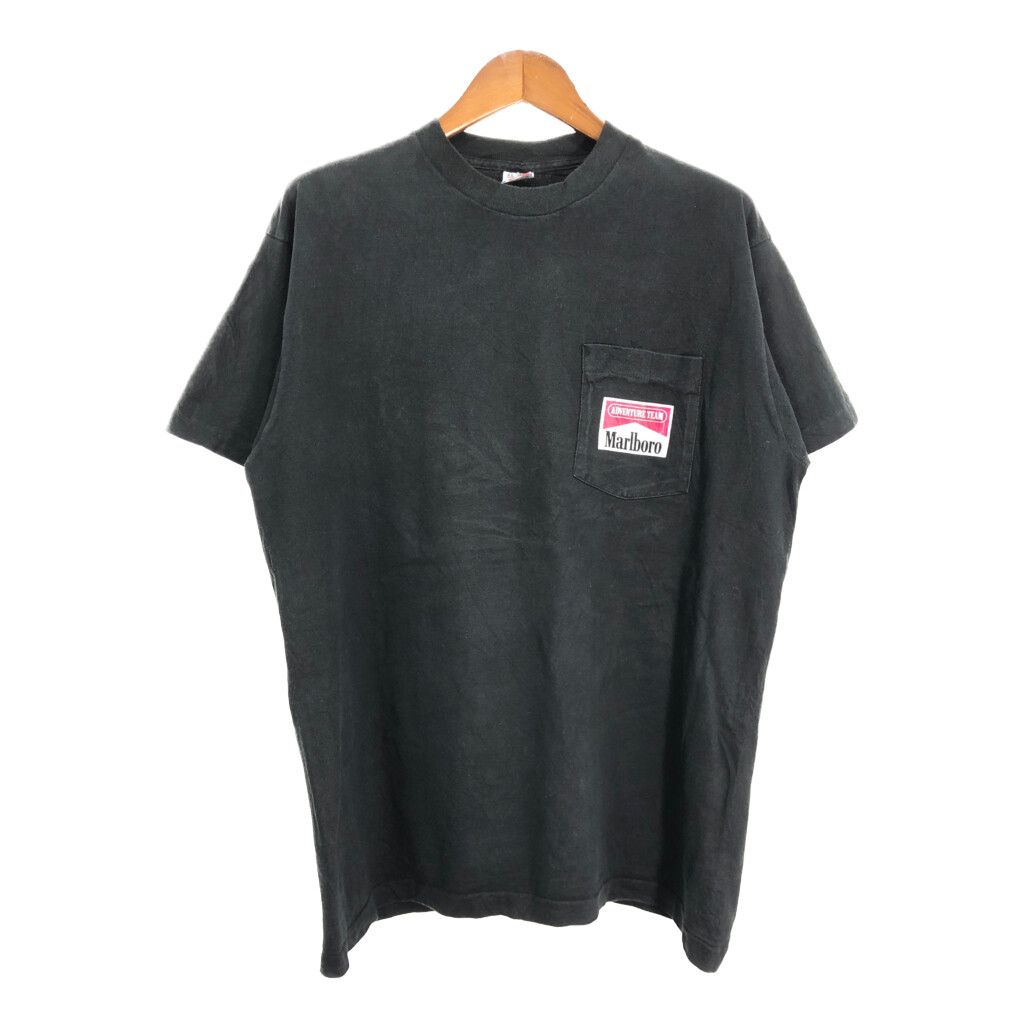 90年代 USA製 Marlboro マルボロ coyote bluff ポケットＴシャツ ブラック (メンズ XL) 中古 古着 R6395 -  メルカリ