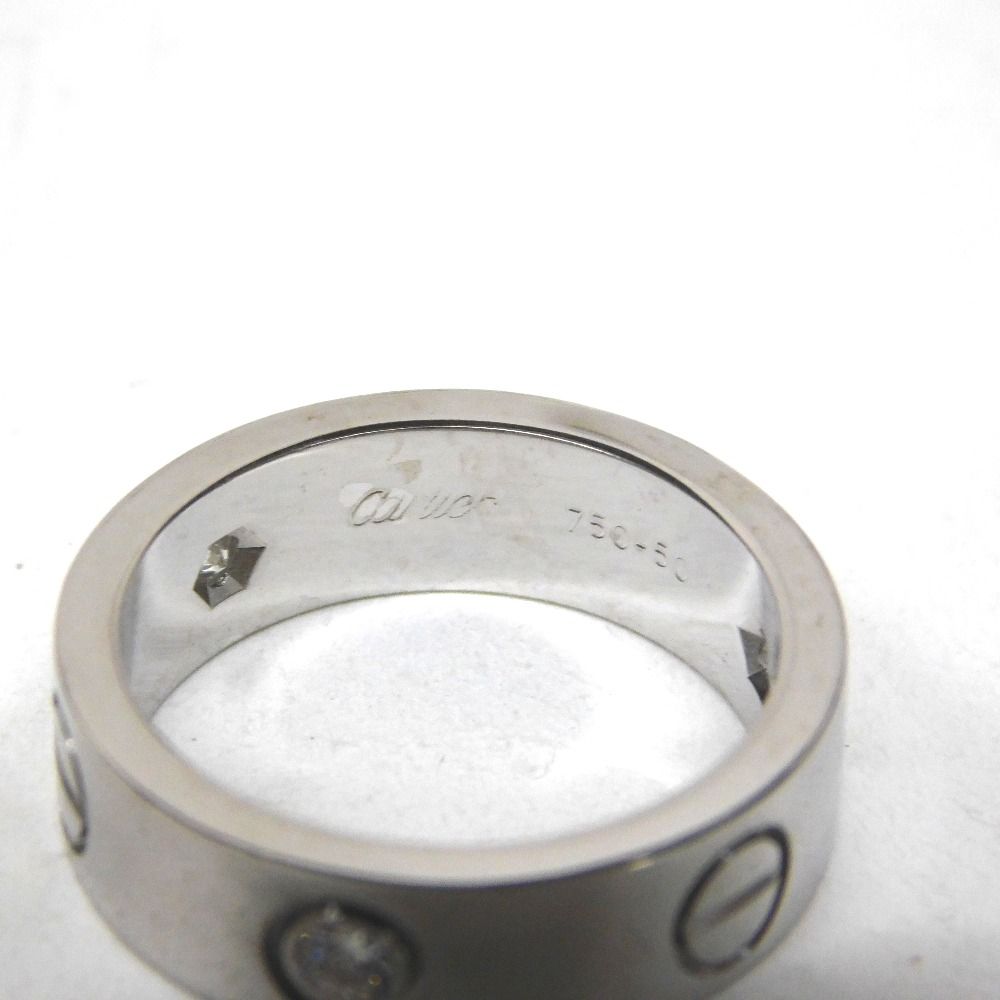 Hn416521 リング・指輪 カルティエ ラブリング ハーフダイヤ 750  