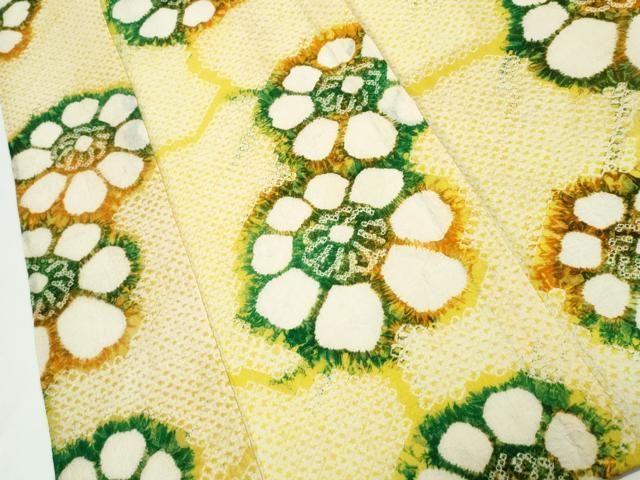 有松鳴海絞り 舞花文