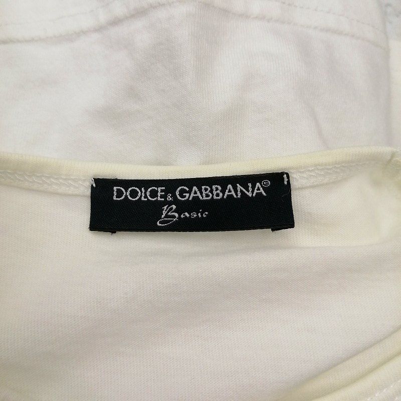 新品タグ付 DOLCE&GABBANA ドルガバ ロゴ Tシャツ ホワイト 42 楽天市場】ドルチェ＆ガッバーナ DOLCE&GABBANA ドルガバ