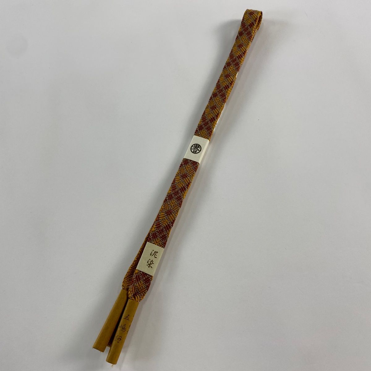帯締め 名品 無形文化財 五嶋紐 江戸組紐 幾何学 茶色 正絹 和装小物
