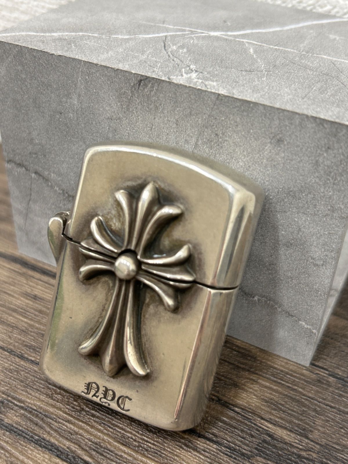 CHROME HEARTS NYC限定スモールCHクロスジッポライター CHROME HEARTS NYC限定スモールCHクロスジッポライター