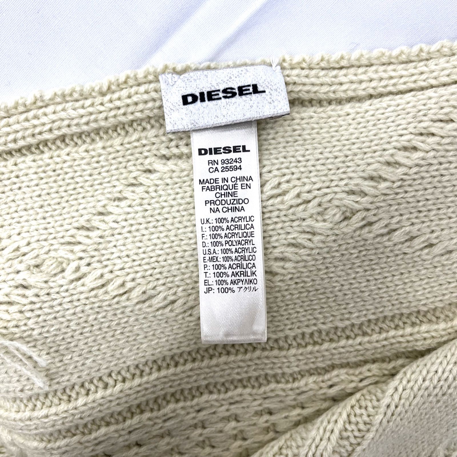 DIESEL ディーゼル マフラー ストール ショール ニット あったか