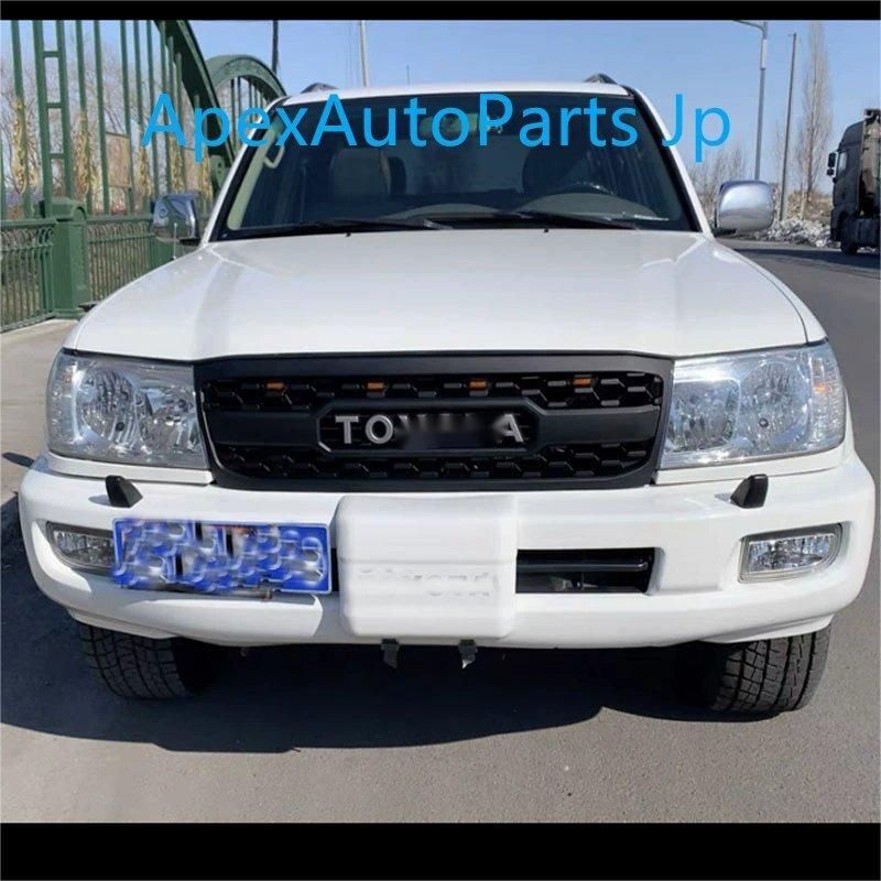 98-02年式 トヨタ ランドクルーザー LC100用 メッシュグリル 内蔵ライト付き 4700ccモデル対応