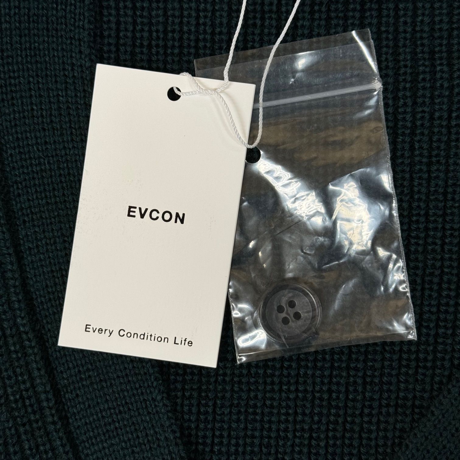 定価3万 EVCON エビコン カーディガン 233-91201 定価3万 EVCON エビコン カーディガン 233-91201