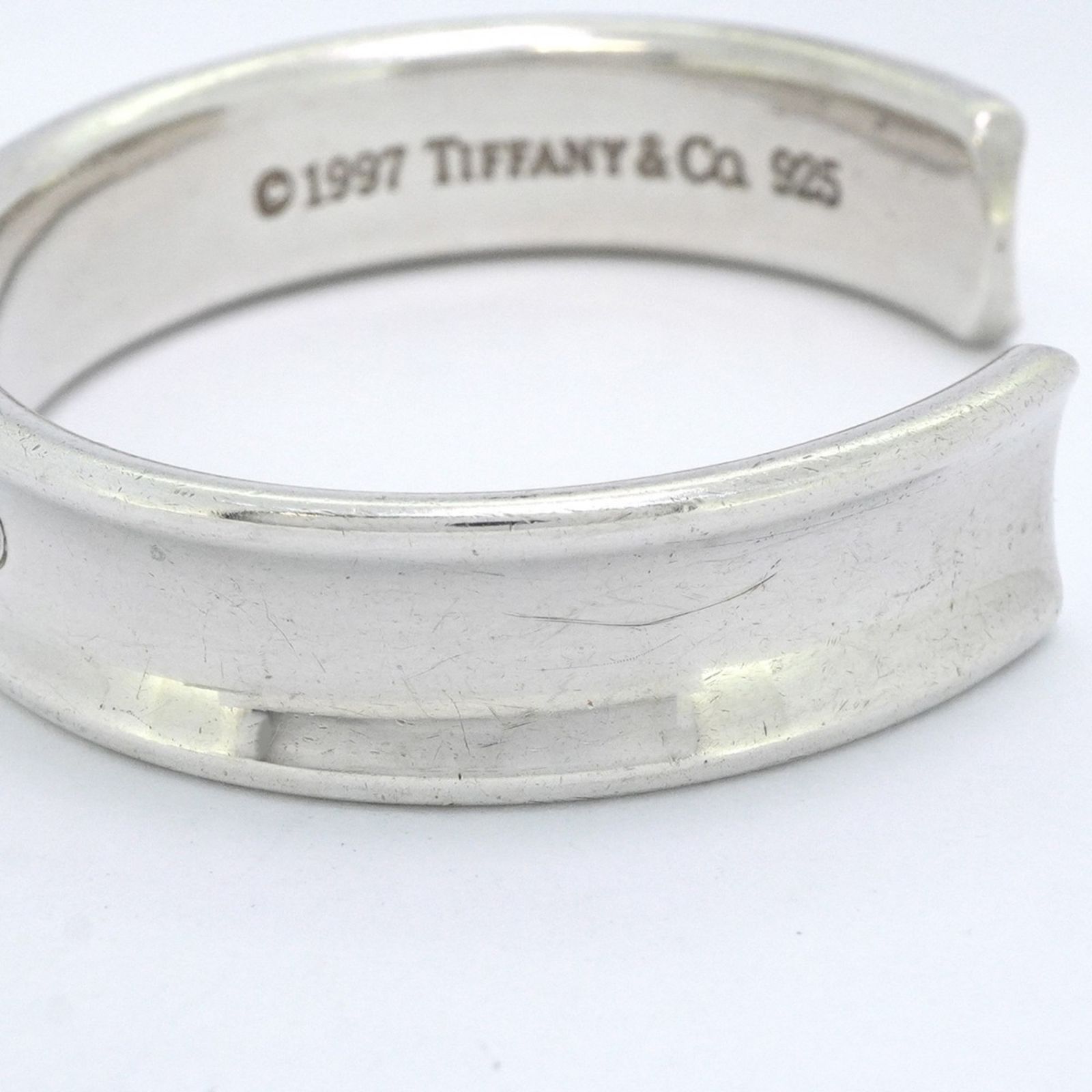 Tiffany & Co. ティファニー　ナローバングル　シルバー925 ティファニー TIFFANY＆CO 1837 ナロー オープンバングル