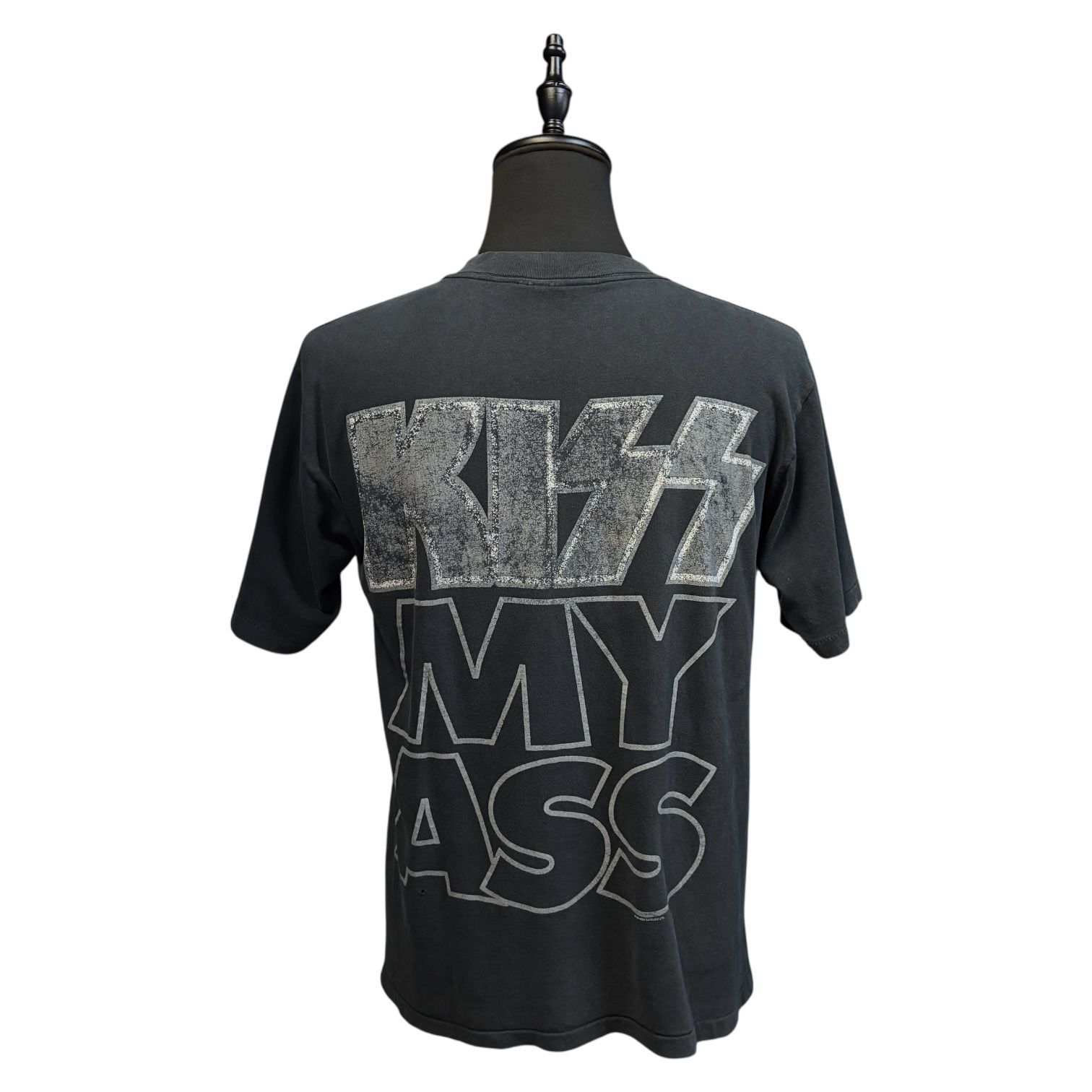 KISS】キッス アルバム「KISS MY ASS」Vintage Tシャツ ブラック 90's