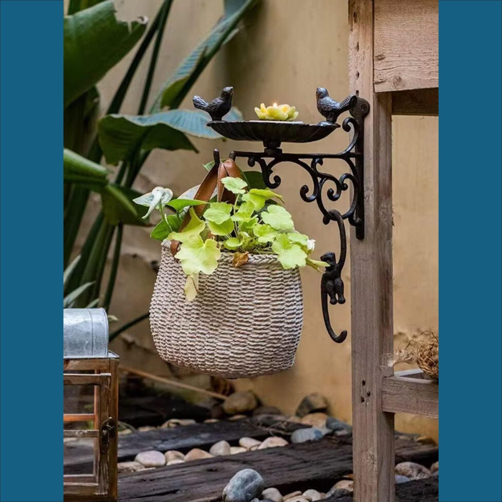 NOELAMOUR アイアンフック ガーデンフック おしゃれ 屋外 鳥 フック