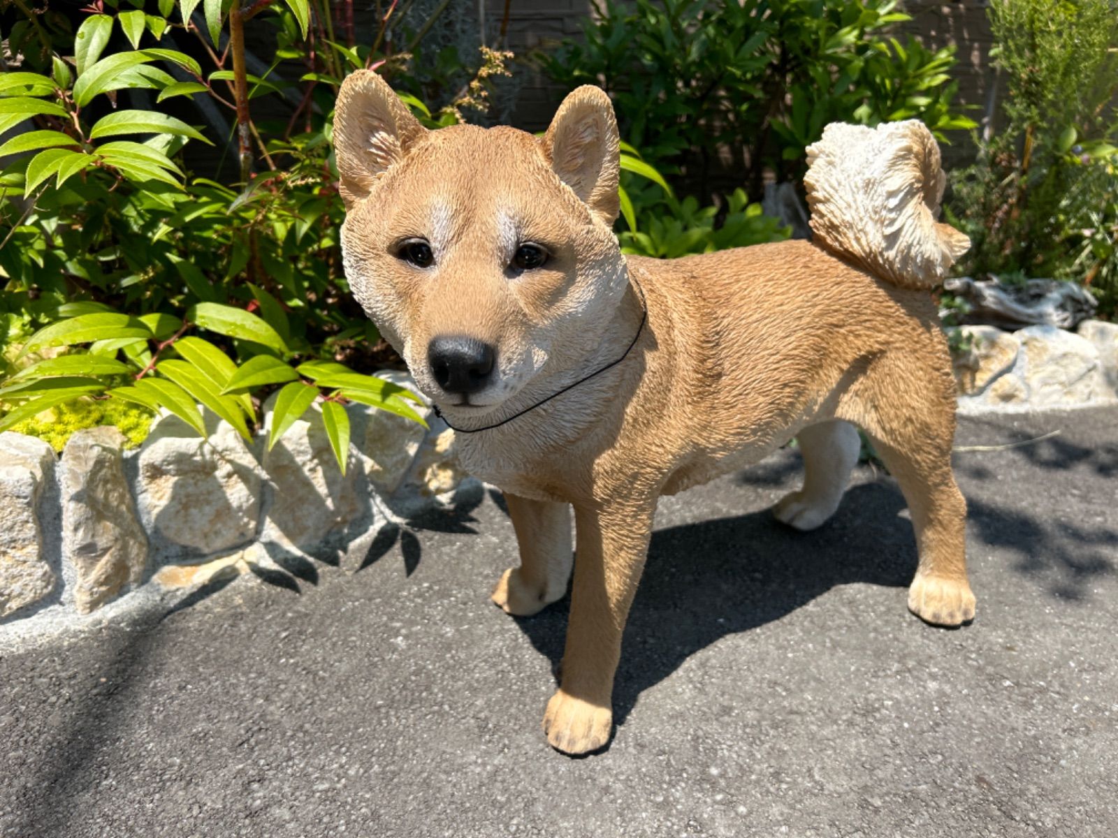 置物 犬 柴犬 玄関用 本物そっくり 実物大 リアル ドッグ オブジェ