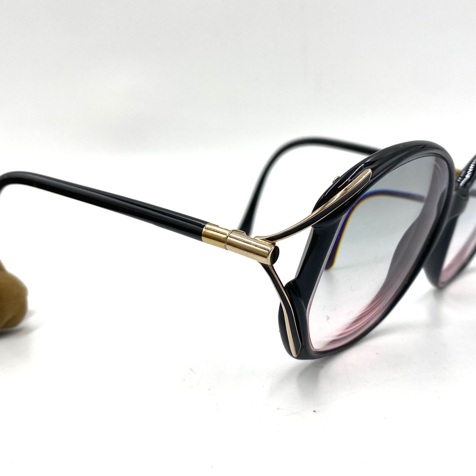 YSL イヴサンローラン☆リムレス 度入り メガネ 中古】イヴサン