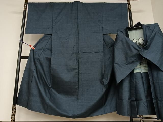 平和屋着物○男性 本場大島紬 アンサンブル 100亀甲 総詰 正絹 逸品  