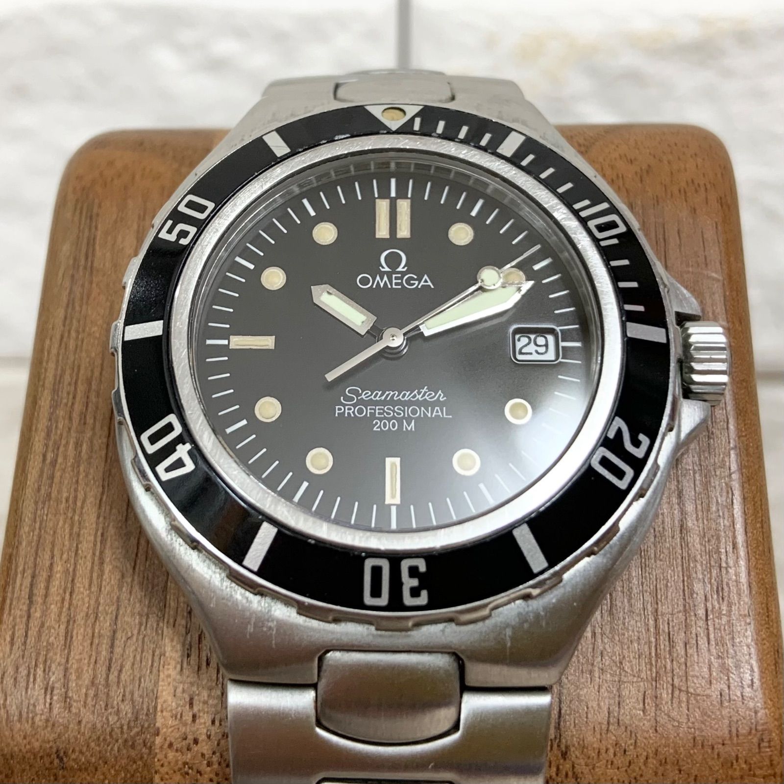 OMEGA シーマスター プロフェッショナル 200m 黒 腕時計 クォーツ