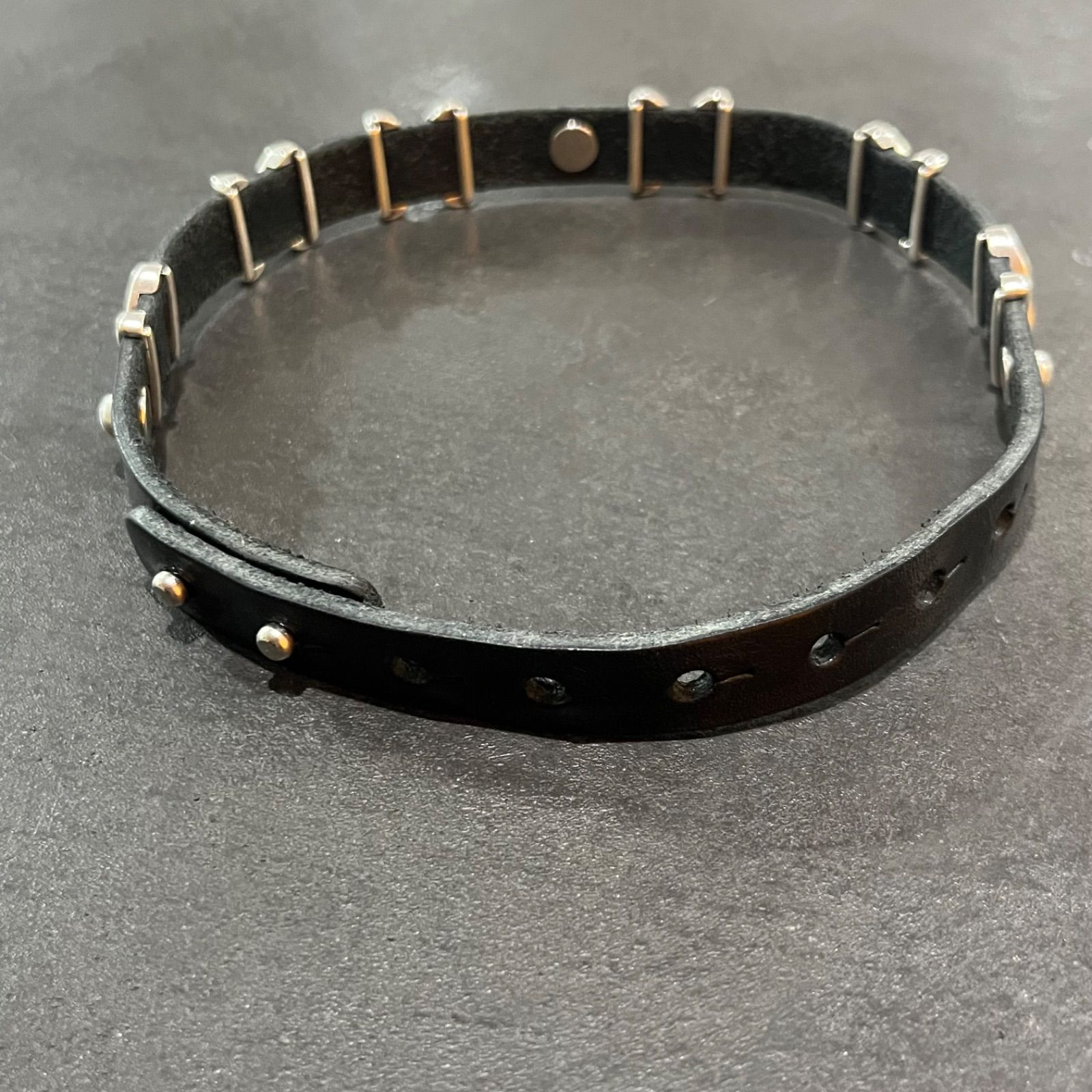 参考上代26400円 未使用品 OUR LEGACY 2 CM CHOKER / BLK レザー 