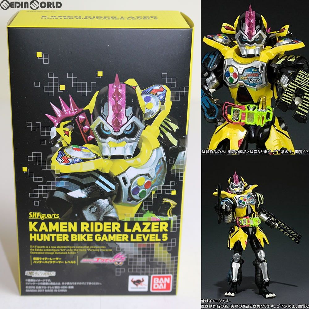 限定SALE，100%新品 魂ウェブ商店限定 S.H.Figuarts(フィギュアーツ) 仮面ライダーレーザー ハンターバイクゲーマー レベル5 仮面ライダーエグゼイド 完成品 可動フィギュア バンダイ その他