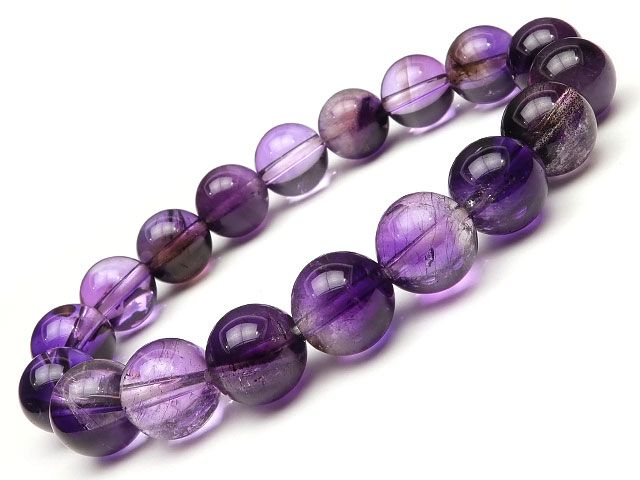 エレスチャルです。No.923 エレスチャルクォーツ スーパーセブン 丸玉ブレス 11～12mm No