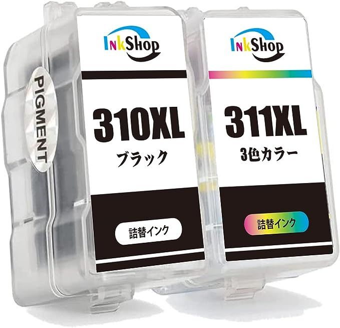 ブラック キャノン用 BC-310XL BC-311XL 詰め替え インクカートリッジ