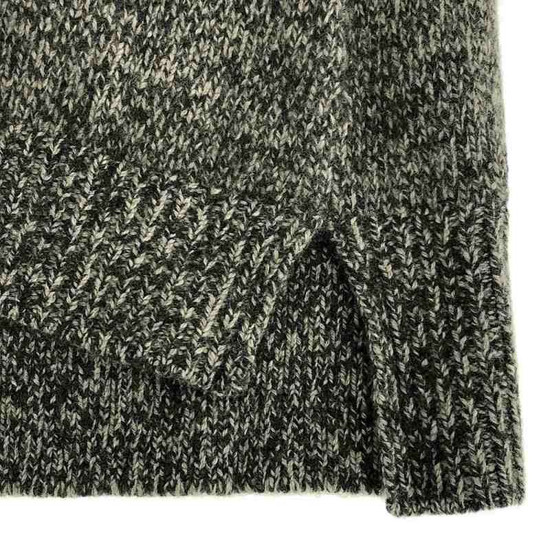 Mame Kurogouchi / マメクロゴウチ | wool cashmere brushed roll neck knitted top / カシミヤ シルク ニットプルオーバー | 1 | グレー | レディース Mame Kurogouchi / マメクロゴウチ | wool cashmere brushed