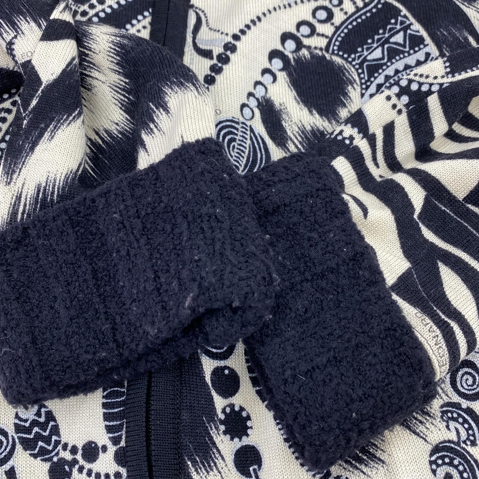 LEONARD FASHION レオナール ファッション 総柄 ニットジャケット  