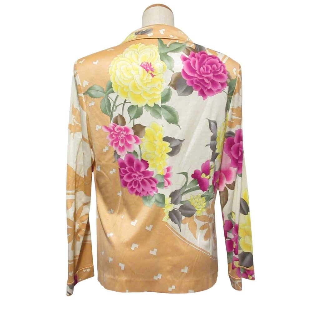 LEONARD レオナール　花柄　コットン　ジャケット　L LEONARD(レオナール) ジャケット サイズLL XL レディース