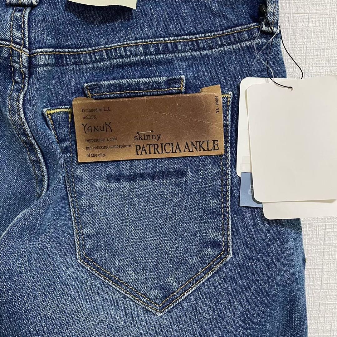 YANUK ヤヌーク Patricia パトリシア アンクル スキニー デニム ジーンズ 22 ブルー系 ストレッチ 美脚 DECORATOM_COM_BR