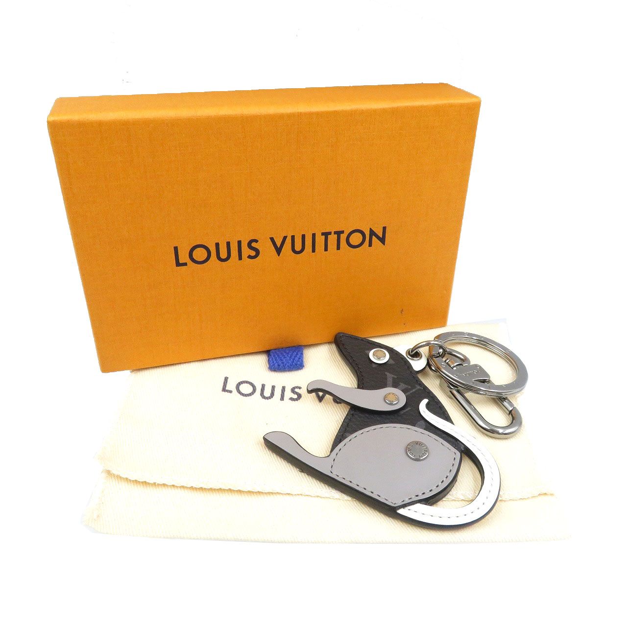 ルイヴィトン キーホルダー モノグラム エクリプス　ポルトクレ LVラット 希少 美品 ルイヴィトン M68835 ポルトクレ LV ラット ねずみ モノグラム