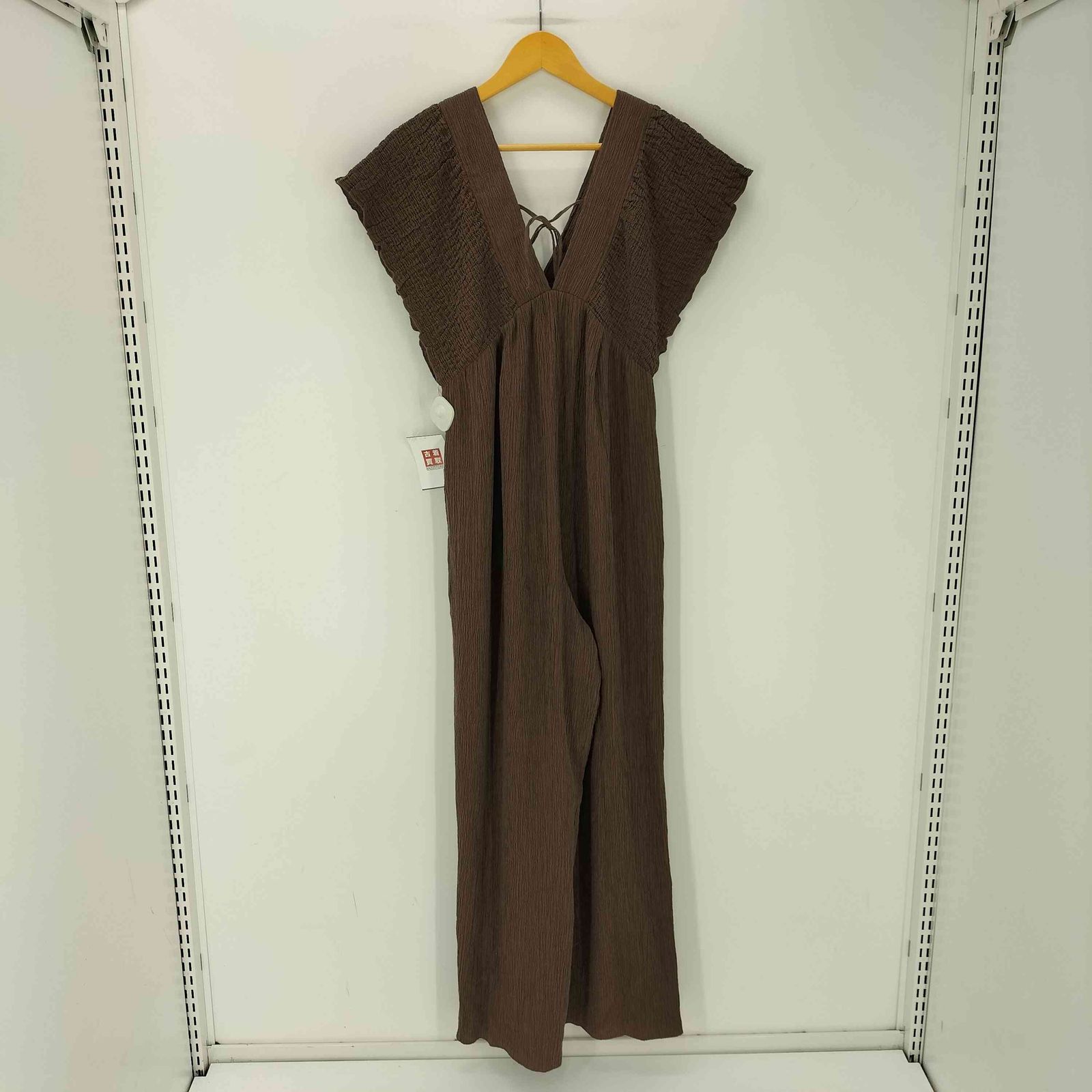 【タグなし・新品未使用】ローリーズファーム　ヨウリュウシャーリングサロペット ローリーズファーム ヨウリュウシャーリングサロペット ブラック