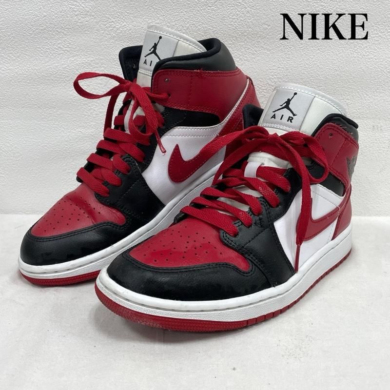 NIKE ナイキ スニーカー Air Jordan 1 Mid Bred Toe Women's