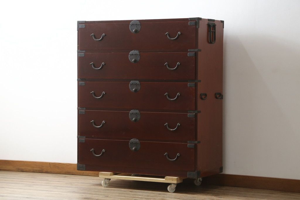 アケボノ ビンテージ木製家具 ローボード 飾り棚 茶棚 置床 テレビ台