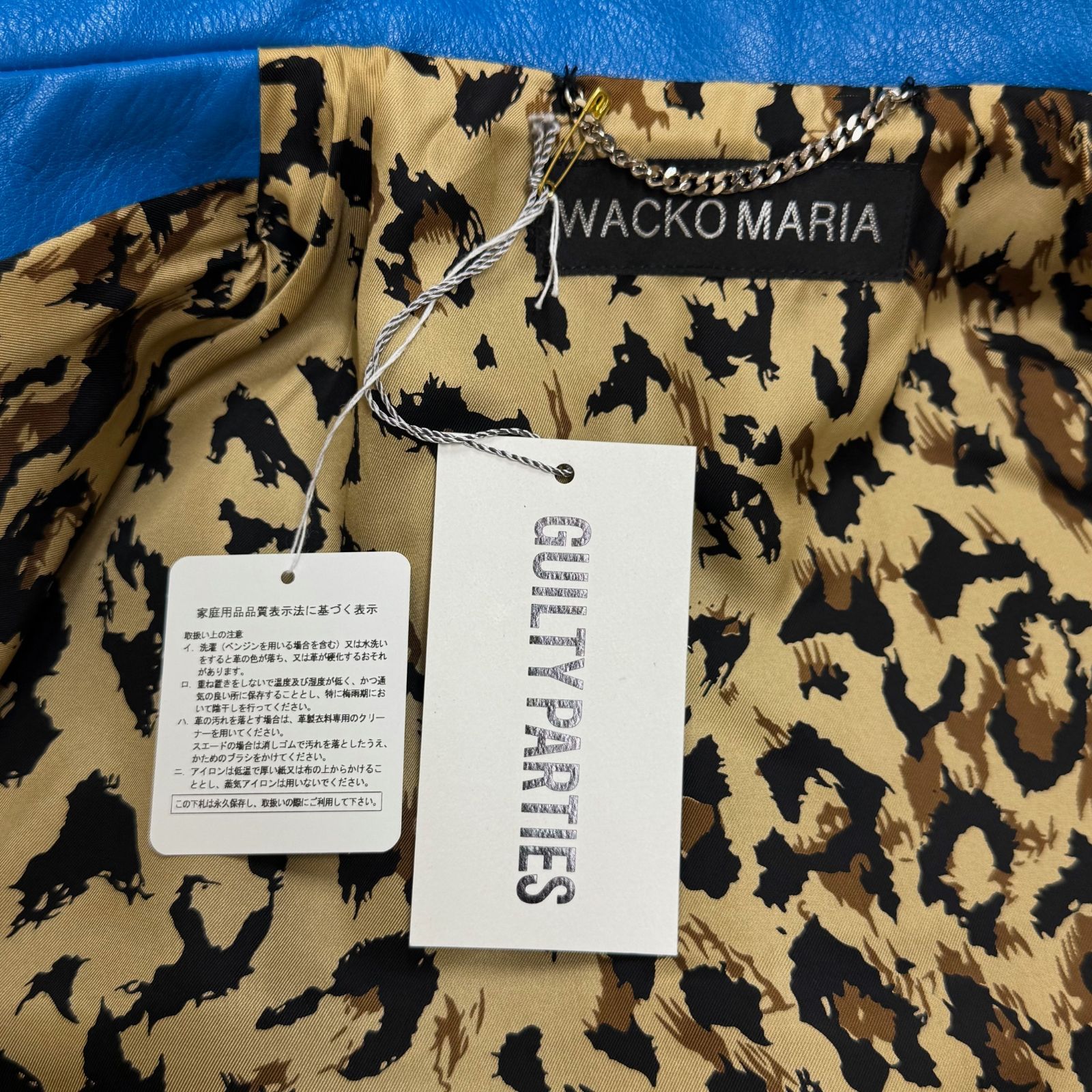 参考上代176000円 未使用品 WACKOMARIA 25SS LEATHER DOUBLE RIDERS