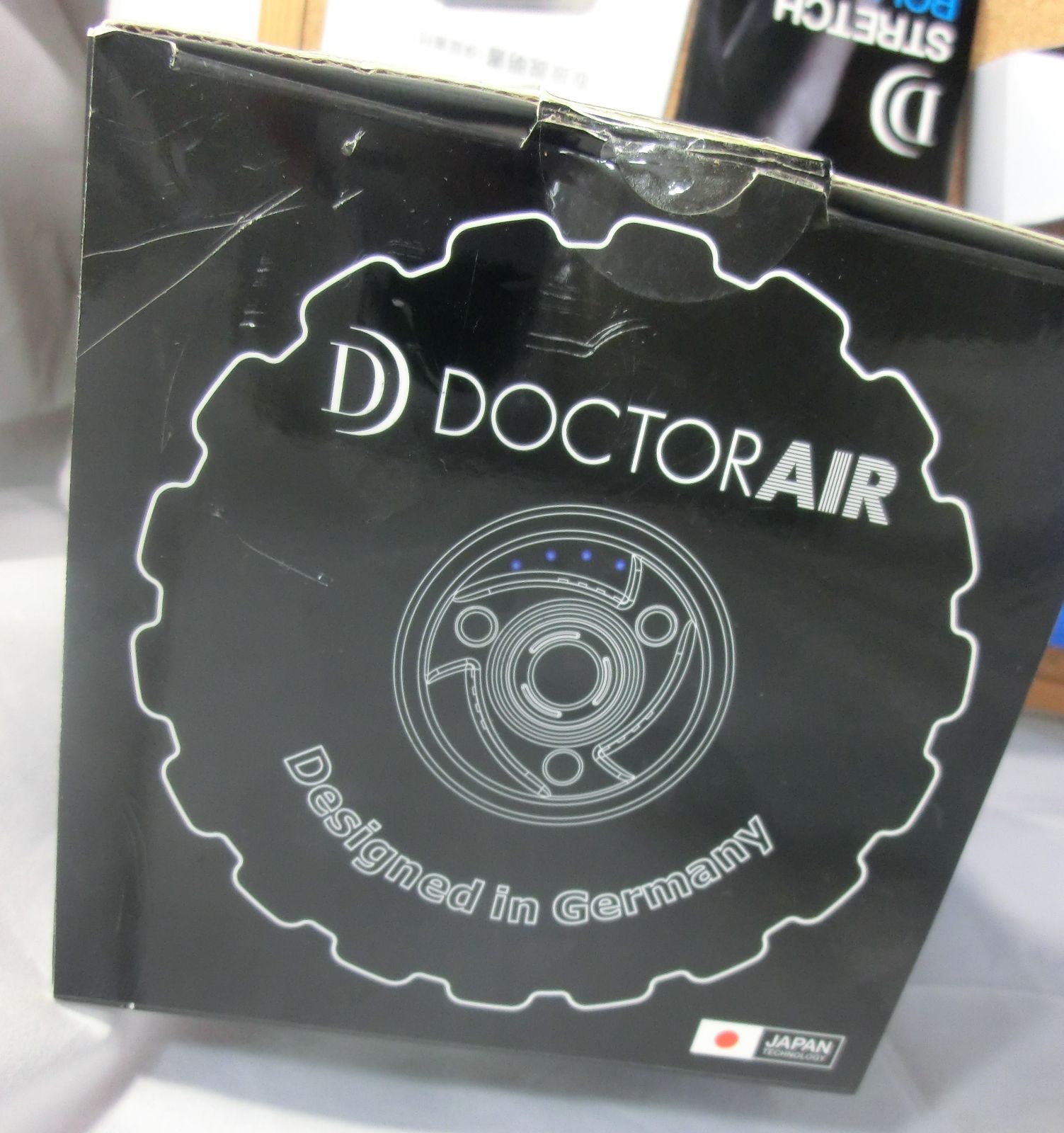 中古美品 ドクターエア ストレッチロール SR-001BL ブルー