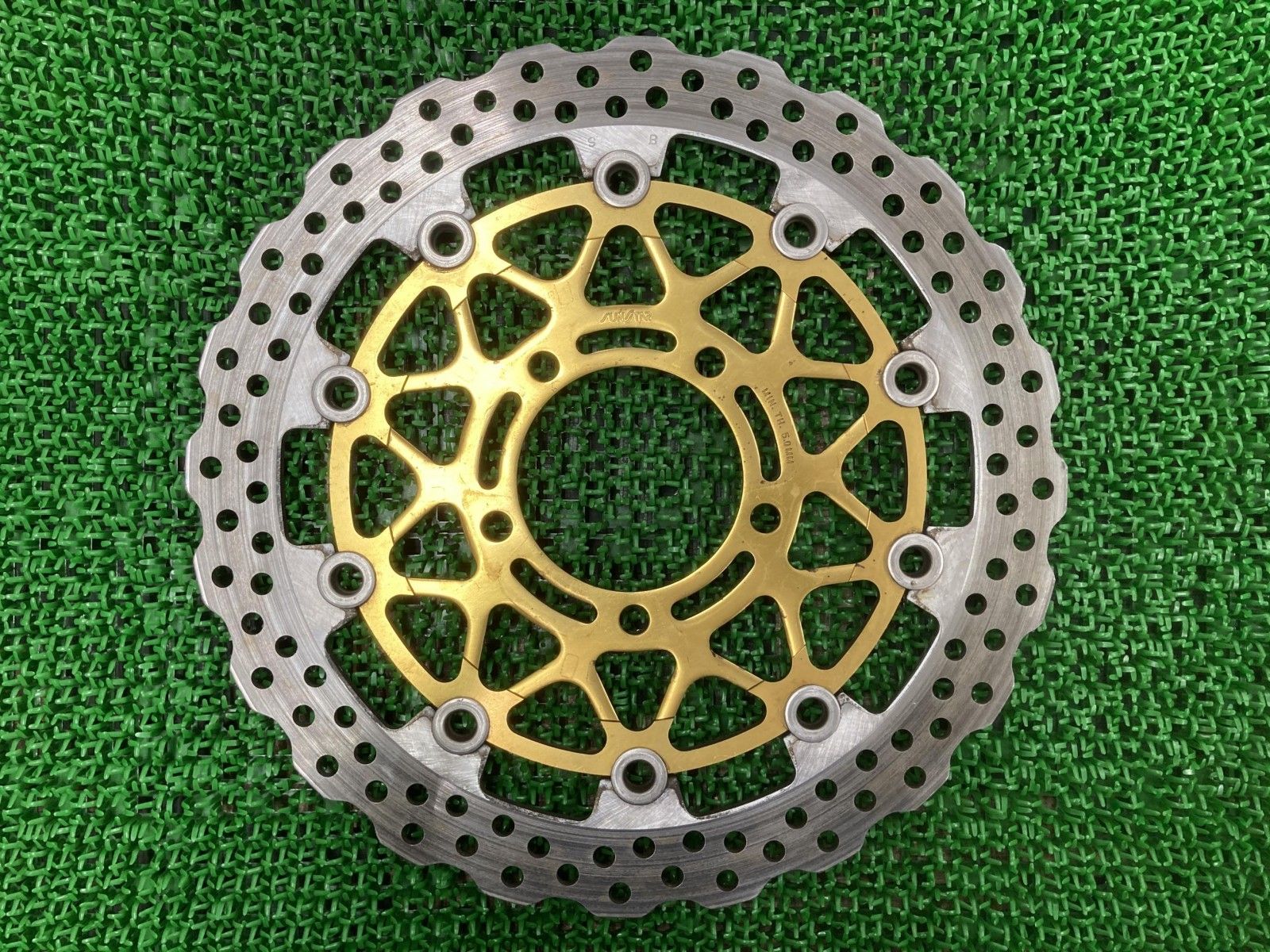 サンスター製ZX-10R フロントブレーキディスク 片側 社外 バイク 部品