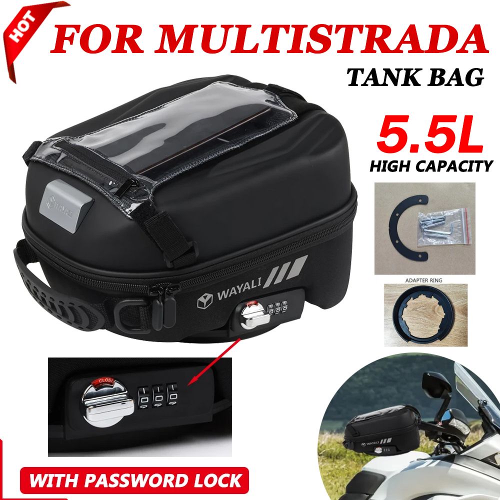 ドゥカティ マルチストラーダ 950 950S 1200 エンドゥーロ 1200S 1260S 1260 エンドゥーロ V2 V4 バイク 二輪 タンクバッグ ナビゲーション