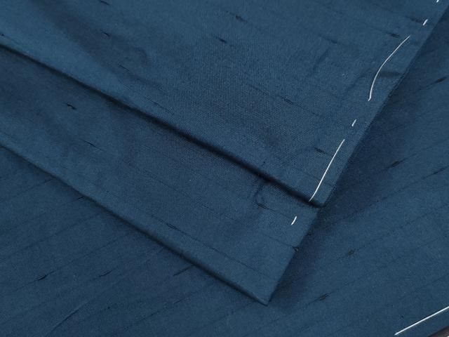 平和屋着物○男性 紬 アンサンブル 縞 正絹 逸品 未使用 AAAZ8947ck