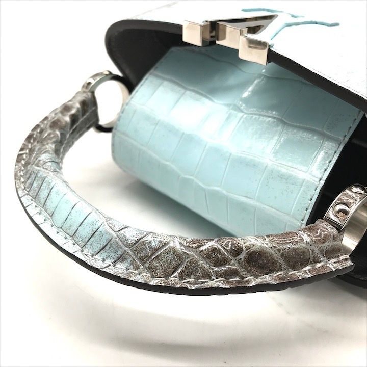 展示品 LOUIS VUITTON ヴィトン カプシーヌ ミニ クロコダイル サハラ