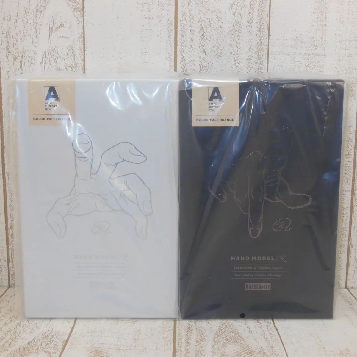 1/2ハンドモデル コトブキヤ グレー ペールオレンジ 2点セット い