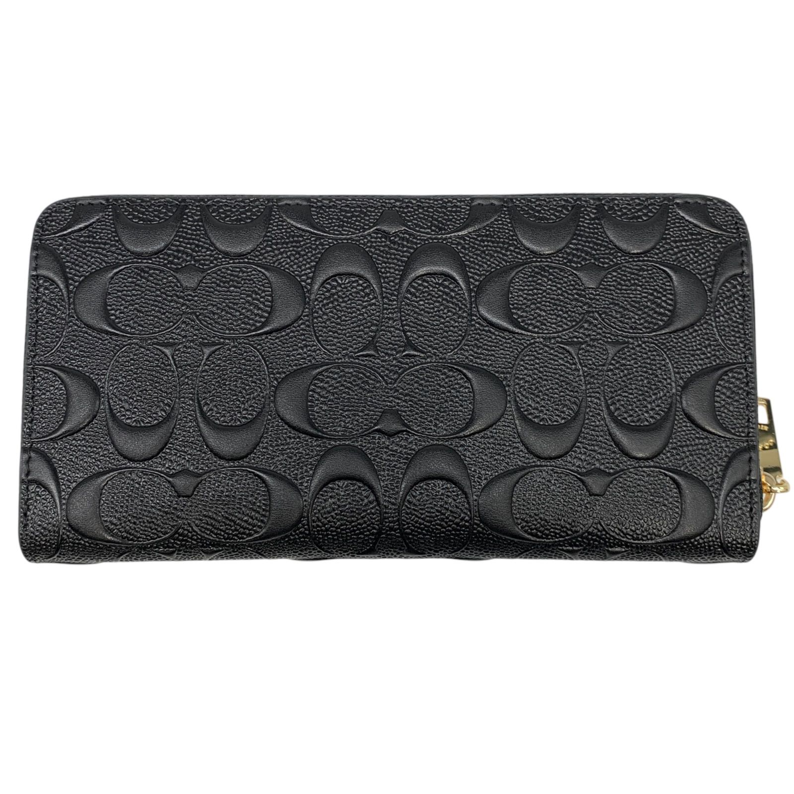 ♪473 COACH コーチ シグネチャー 長財布 ラウンドファスナー長財布