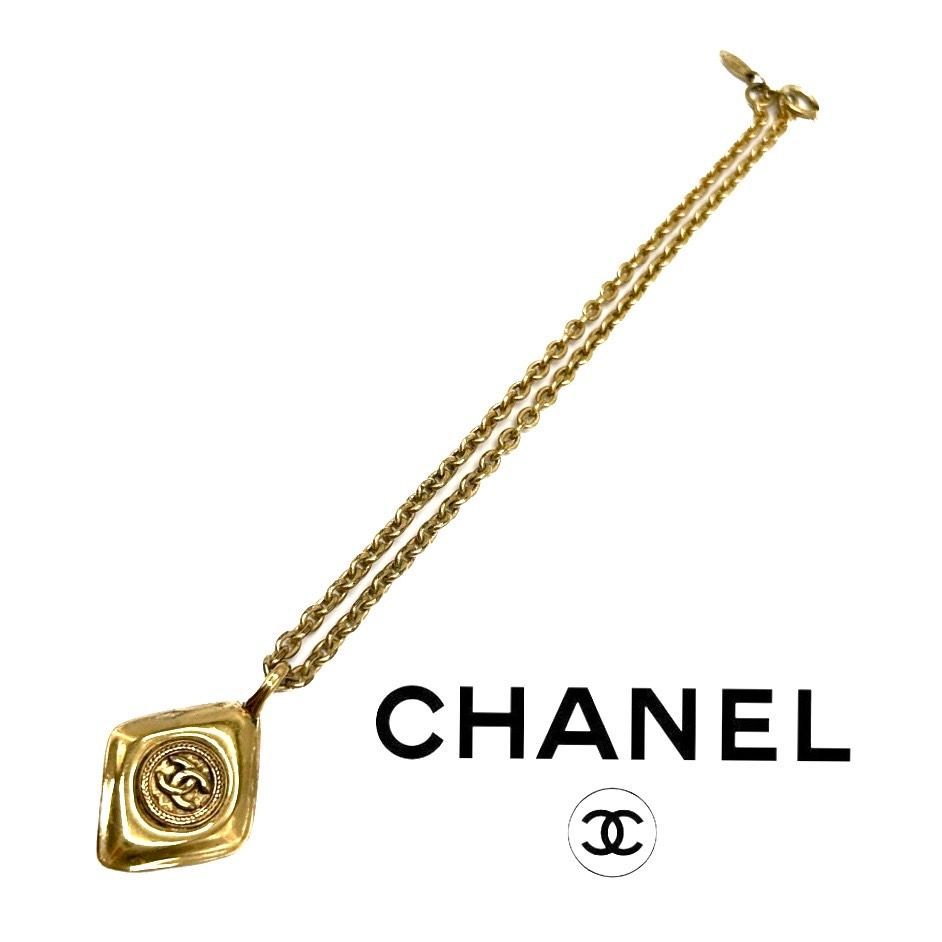 希少 美品☆CHANEL シャネル ランバス ペンダント ネックレス 90s 00s