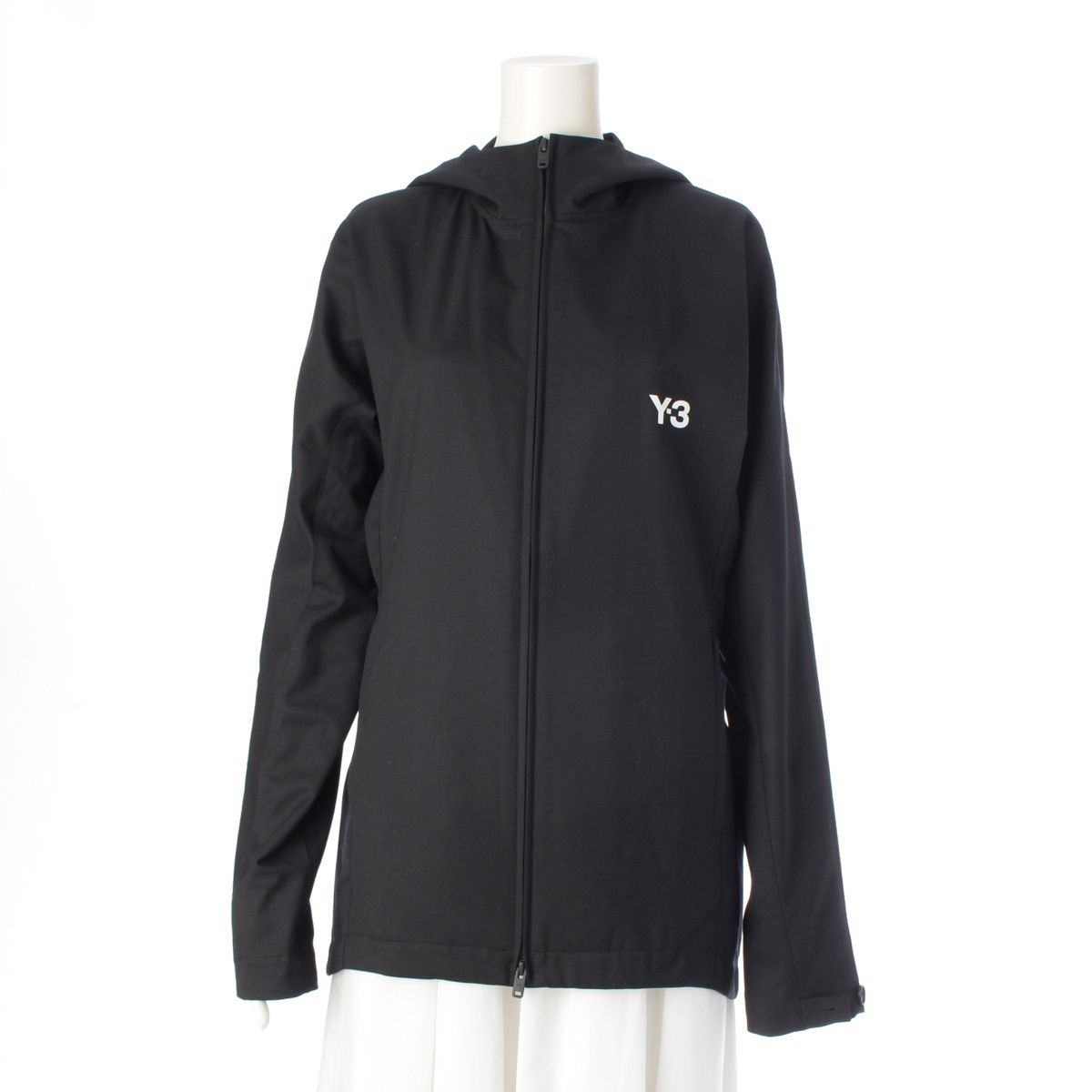 ワイスリー 24SS アディダス ヨウジヤマモト REFINED WOVEN HOOD TOP ウール パーカー IW7454 ブラック xs【】